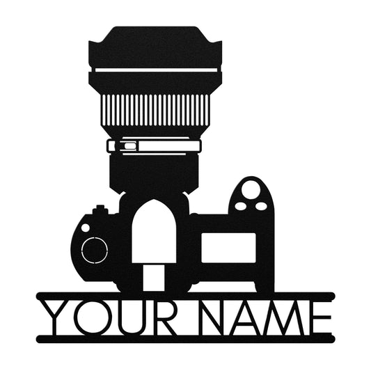 Custom Photographer Metal Sign Personalized Photography Metal Wall Art Custom Camera Wall Art Photography Wall Decor